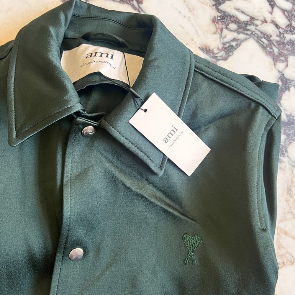 NEW W TAGS AMI Green Jacket